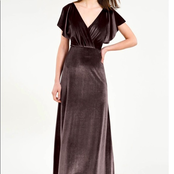 Jenny Yoo Dresses & Skirts - Jenny Yoo Velvet Ellis Size 12 (Vintage Plum)